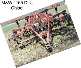 M&W 1165 Disk Chisel
