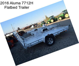 2016 Aluma 7712H Flatbed Trailer