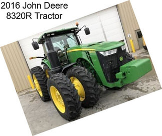 2016 John Deere 8320R Tractor