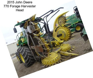 2015 John Deere 770 Forage Harvester Head