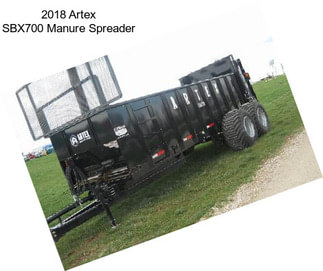 2018 Artex SBX700 Manure Spreader