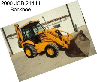 2000 JCB 214 III Backhoe