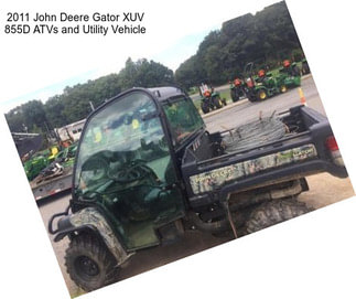 2011 John Deere Gator XUV 855D ATVs and Utility Vehicle