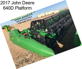 2017 John Deere 640D Platform