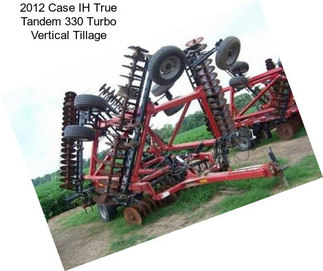 2012 Case IH True Tandem 330 Turbo Vertical Tillage