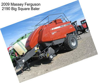 2009 Massey Ferguson 2190 Big Square Baler