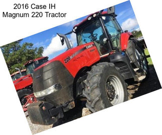 2016 Case IH Magnum 220 Tractor