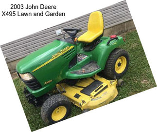 2003 John Deere X495 Lawn and Garden