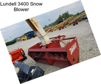 Lundell 3400 Snow Blower
