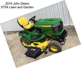 2014 John Deere X754 Lawn and Garden