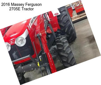 2016 Massey Ferguson 2705E Tractor
