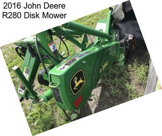 2016 John Deere R280 Disk Mower