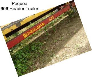 Pequea 606 Header Trailer