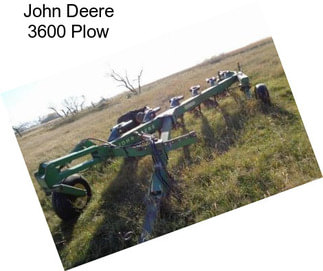 John Deere 3600 Plow