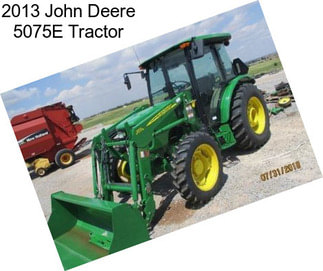 2013 John Deere 5075E Tractor