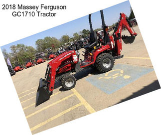 2018 Massey Ferguson GC1710 Tractor
