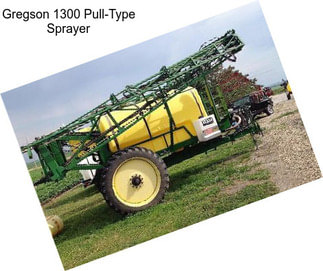 Gregson 1300 Pull-Type Sprayer