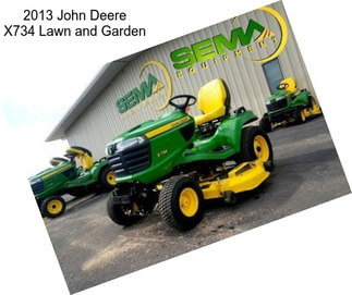 2013 John Deere X734 Lawn and Garden