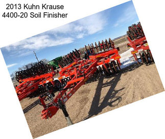 2013 Kuhn Krause 4400-20 Soil Finisher