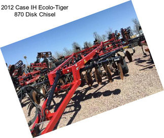 2012 Case IH Ecolo-Tiger 870 Disk Chisel