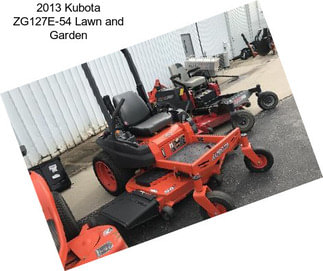 2013 Kubota ZG127E-54 Lawn and Garden