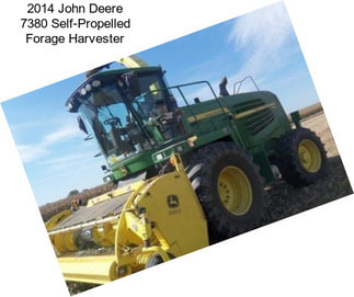 2014 John Deere 7380 Self-Propelled Forage Harvester