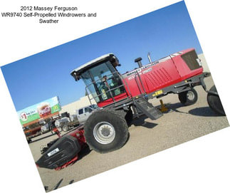 2012 Massey Ferguson WR9740 Self-Propelled Windrowers and Swather