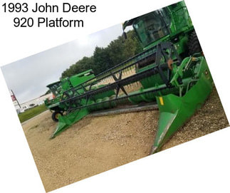 1993 John Deere 920 Platform