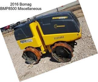 2016 Bomag BMP8500 Miscellaneous