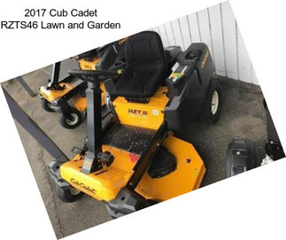 2017 Cub Cadet RZTS46 Lawn and Garden