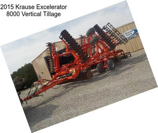 2015 Krause Excelerator 8000 Vertical Tillage