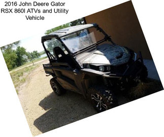 2016 John Deere Gator RSX 860I ATVs and Utility Vehicle