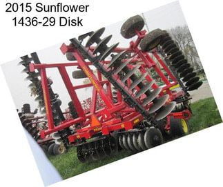 2015 Sunflower 1436-29 Disk