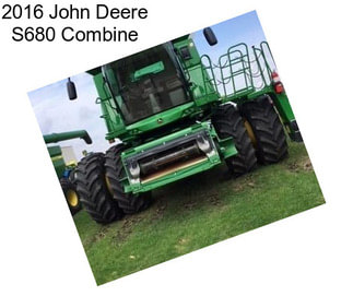 2016 John Deere S680 Combine