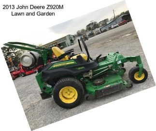 2013 John Deere Z920M Lawn and Garden