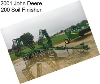 2001 John Deere 200 Soil Finisher