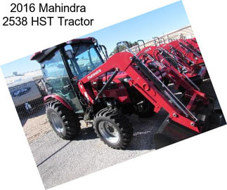 2016 Mahindra 2538 HST Tractor