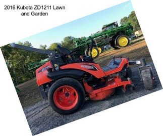 2016 Kubota ZD1211 Lawn and Garden