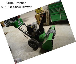 2004 Frontier ST1028 Snow Blower