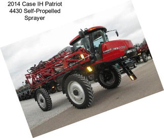 2014 Case IH Patriot 4430 Self-Propelled Sprayer