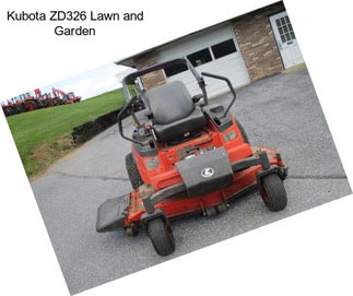 Kubota ZD326 Lawn and Garden