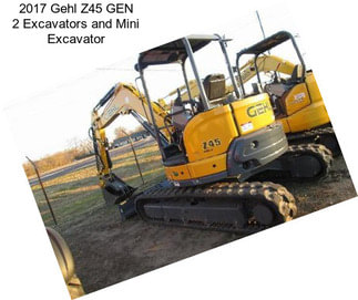 2017 Gehl Z45 GEN 2 Excavators and Mini Excavator