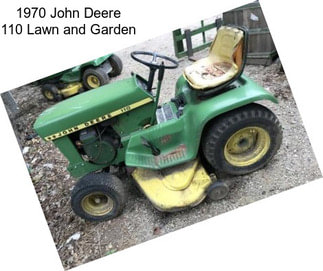 1970 John Deere 110 Lawn and Garden