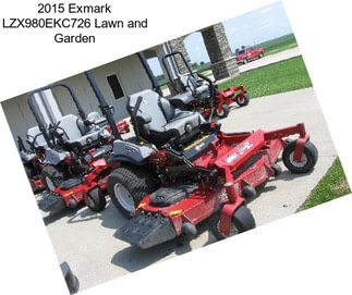 2015 Exmark LZX980EKC726 Lawn and Garden