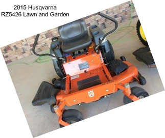 2015 Husqvarna RZ5426 Lawn and Garden