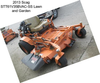 2013 Scag STT61V35BVAC-SS Lawn and Garden