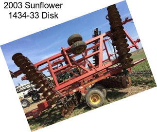 2003 Sunflower 1434-33 Disk