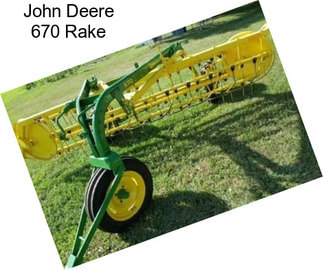 John Deere 670 Rake