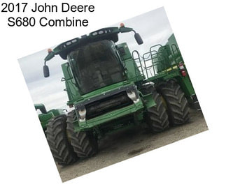 2017 John Deere S680 Combine