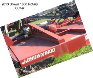 2013 Brown 1800 Rotary Cutter